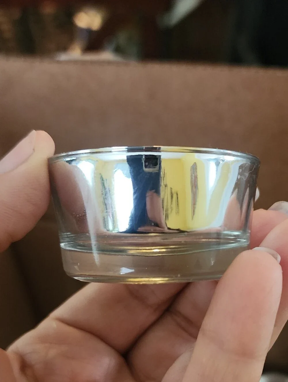 100 Silver Glass Tea Light Candle Holder -  Accessories